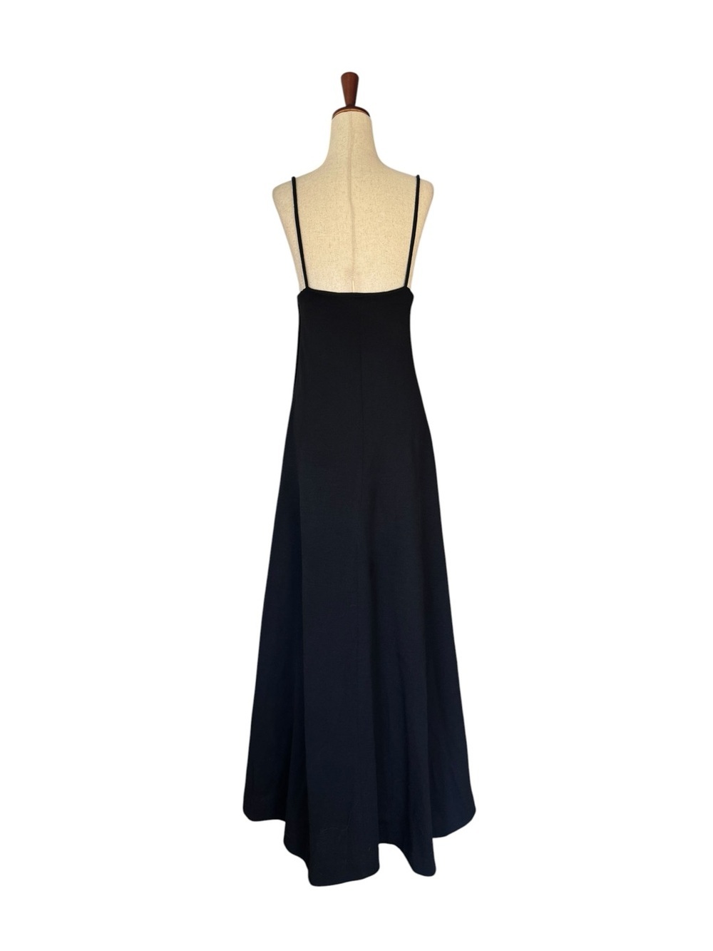 Vintage 70s Carol Paulson for Rainbow of California Black Maxi Dress Rare Mod S - Picture 8 of 14